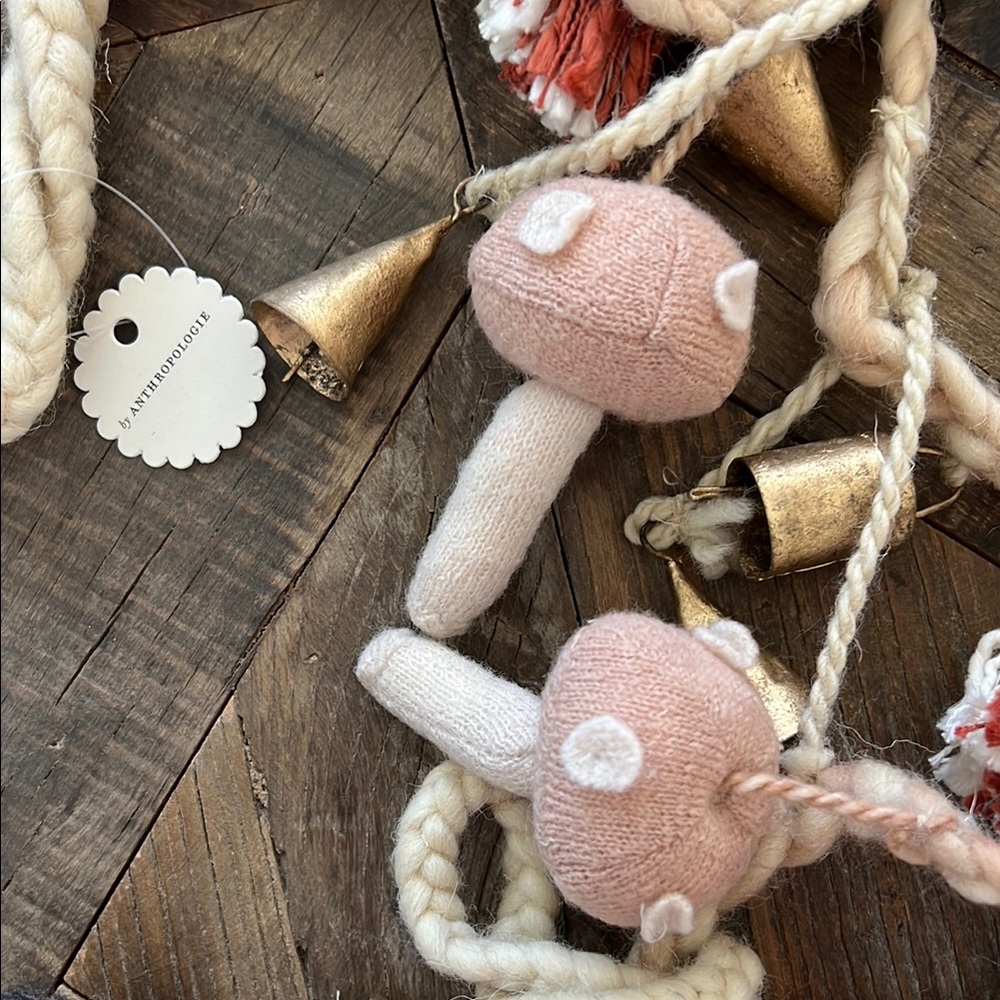 Handcrafted Pink Mushroom Kids Toy by Anthropologie